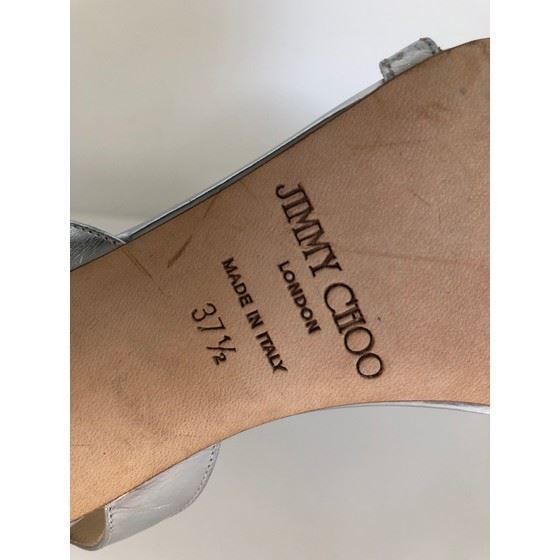 Picture of Jimmy Choo silver leather sandal