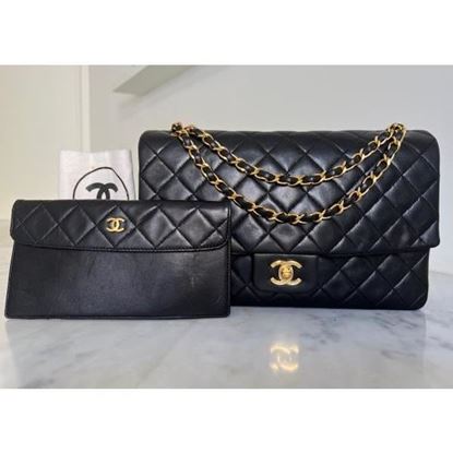 Image of Chanel medium/large 2.55 timeless classic single flap bag with wallet