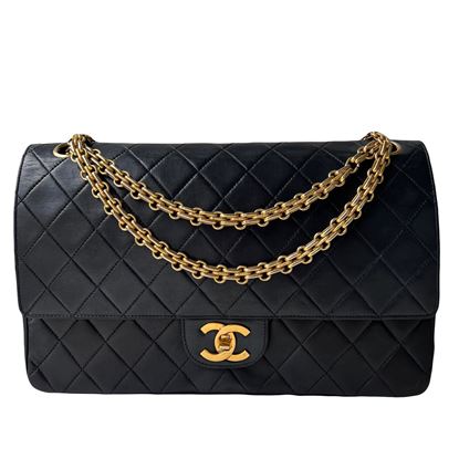 Image of Chanel 2.55 medium double flap bag with mademoiselle chain VM221114