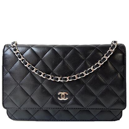 Image of Chanel black WOC "wallet on chain" bag VM221129