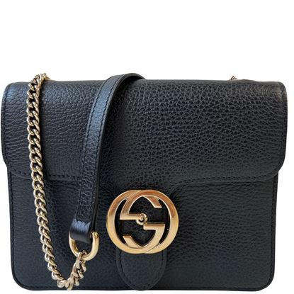 Image of Gucci black interlocking G bag VM221140