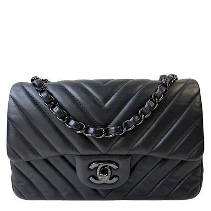 Image of Chanel mini So Black chevron bag VM221139