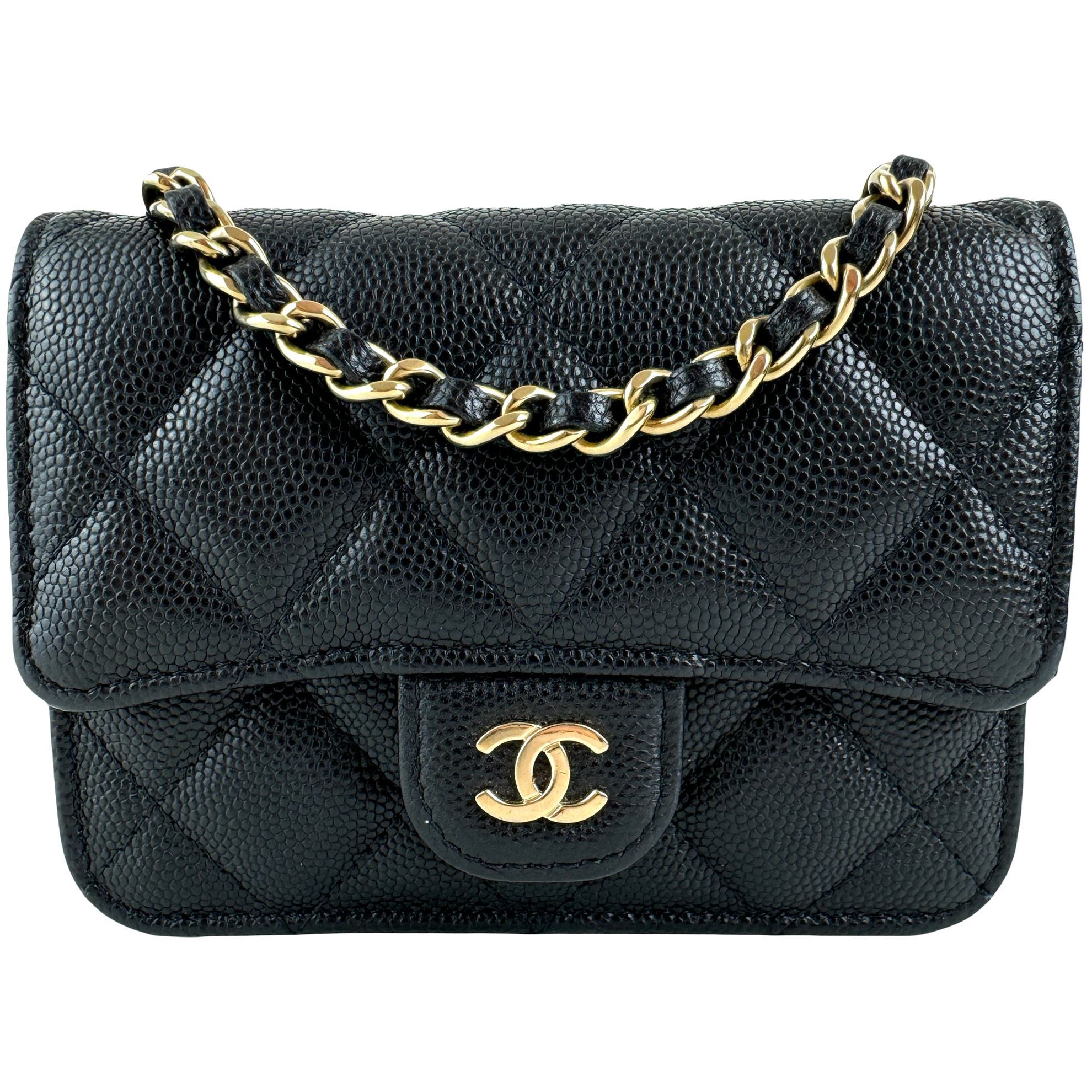 Picture of Chanel 2.55 classic timeless black caviar leather mini crossbody bag VM221279