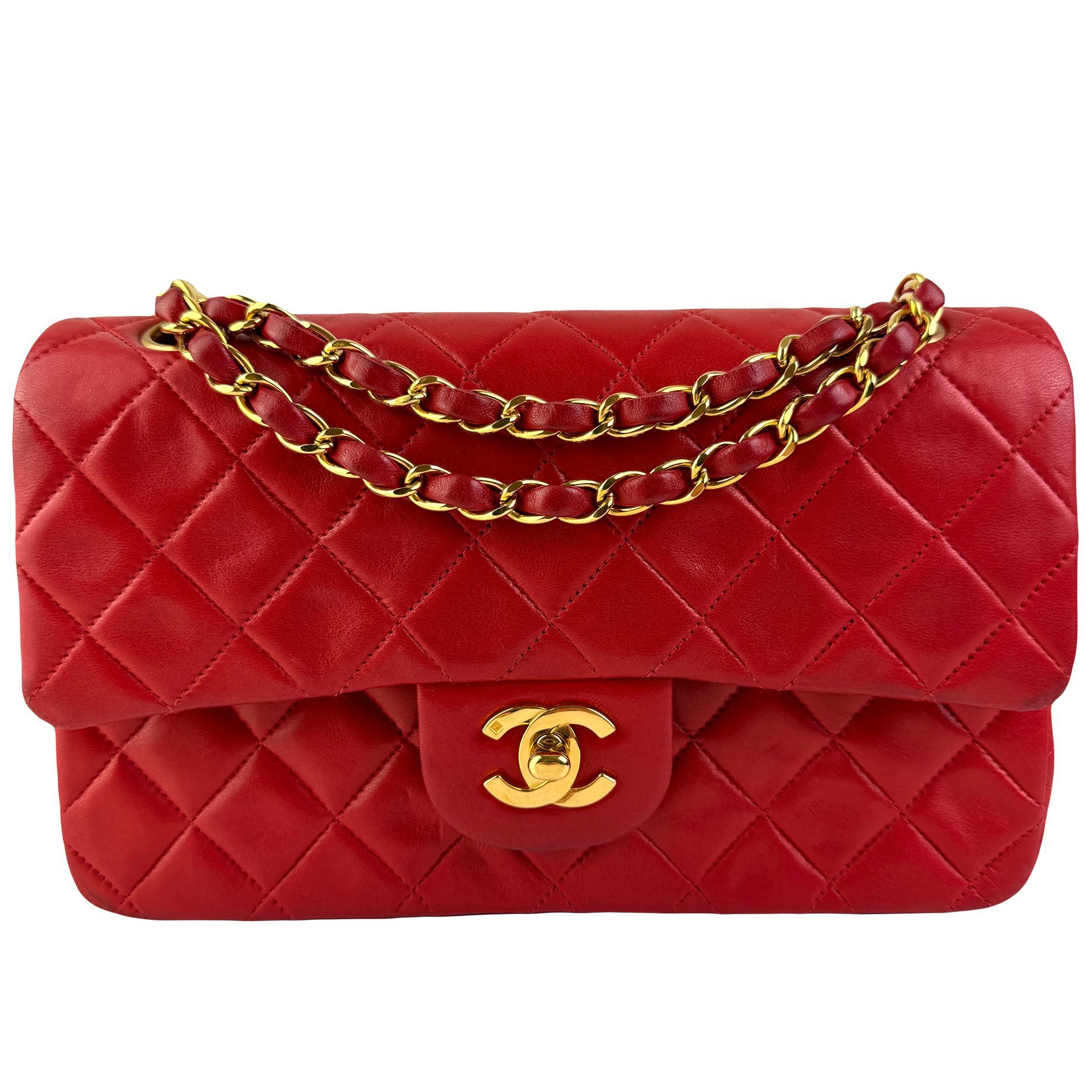 Picture of Chanel small red 2.55 timeless classic double flap bag VM221282