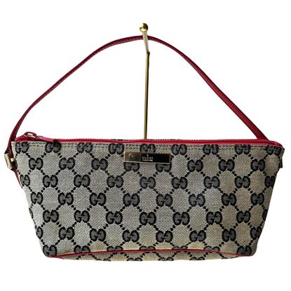 Image of Gucci Handbag GG Canvas 7198 Beige/red VM221301