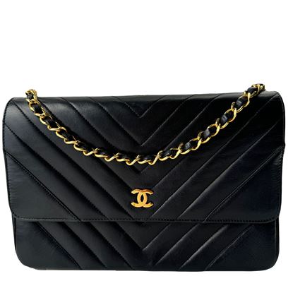 Image of Chanel chevron flap bag VM221305