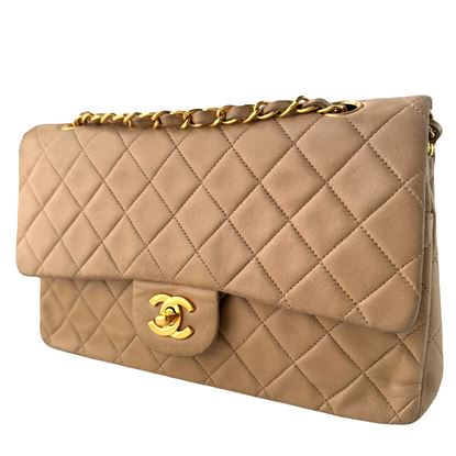 Image of Chanel medium beige 2.55 timeless classic double flap bag VM221315