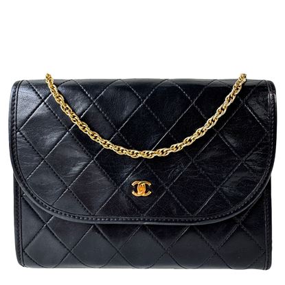 Image of Chanel mini 2.55 timeless classic golden chain flap bag VM221357