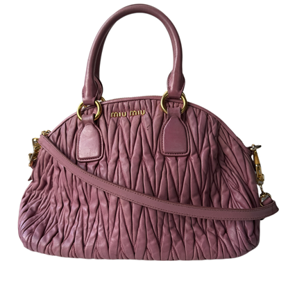 Image of Miu Miu pink lambskin bag VM221417