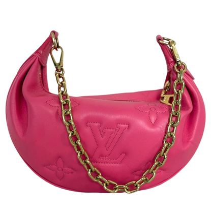 Image of LOUIS VUITTON pink monogram leather bubblegram over the moon bag  VM221434