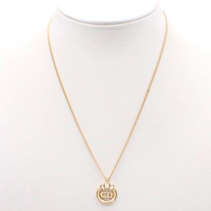 Image of CD logo Necklace with GP Rhinestone VM221425