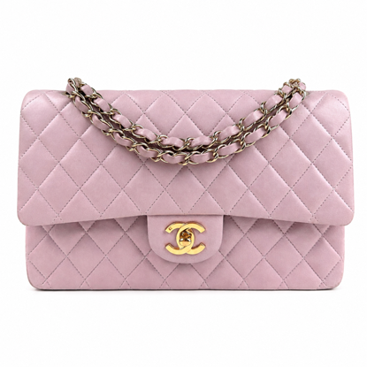 Image of Chanel lilac pink medium 2.55 timeless classic double flap bag VM221514